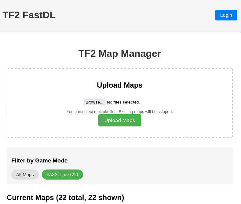 A look at the map manager interface